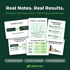 Gr 10-12 Math Final Exam Crash Pack (Quick Revision Notes + more)