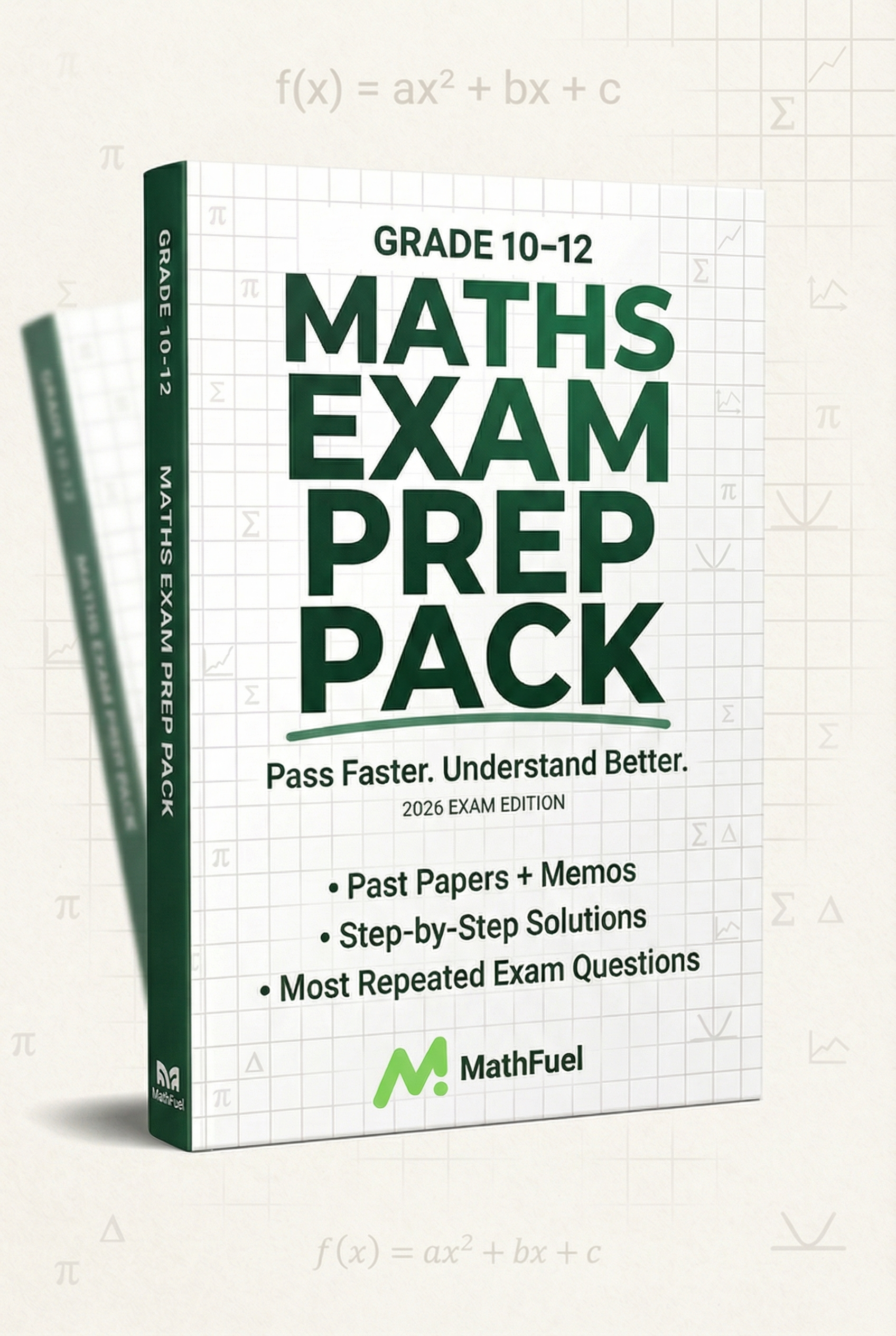Gr 10–12 Maths Exam Prep Pack (Past Papers + more)